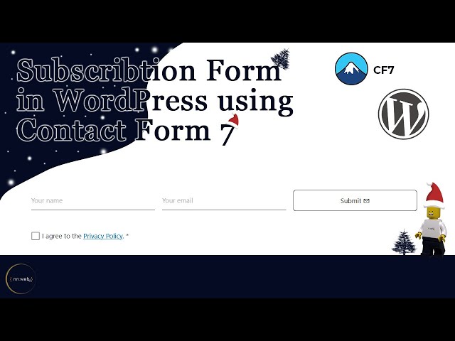 How to create a Subscribe form with Contact form 7