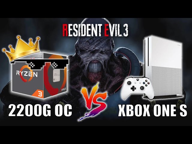 Gráfico Integrado (2200G) vs XBOX ONE S no Resident Evil 3 Demo. Quem leva a melhor?!
