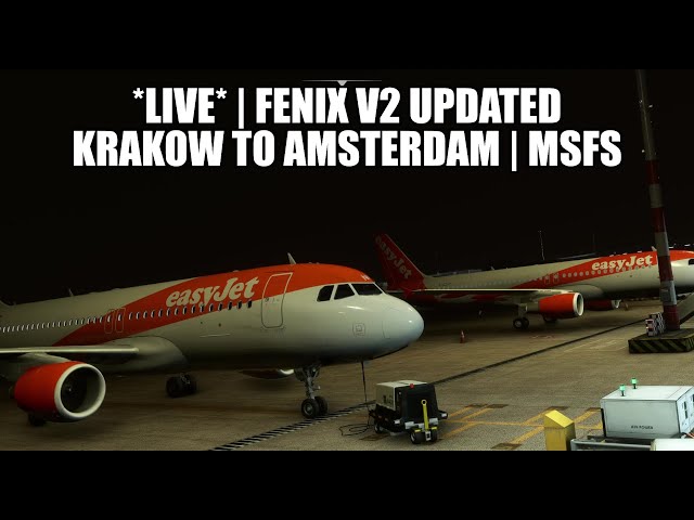 🔴 FENIX A320 UPDATE - Krakow to Amsterdam (A320) Real Ops Flight | VATSIM & MSFS 2020