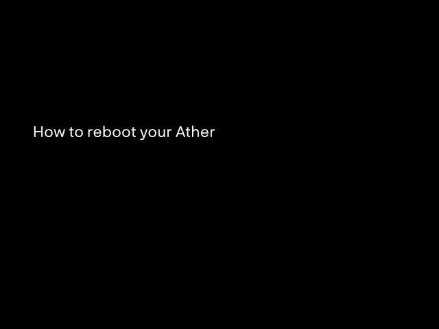 How to reboot your Ather scooter