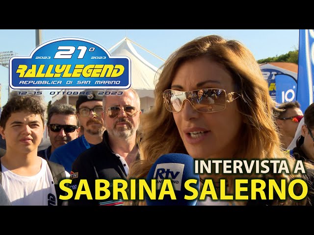 Sabrina Salerno al RallyLegend: "La velocità mi fa paura, ma la passione è contagiosa"