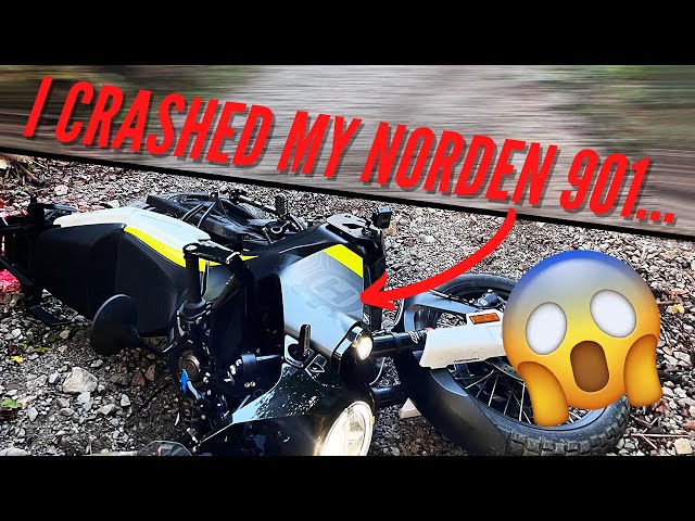 Failed hill climb and crashed my Norden 901 | Offroad practice #3