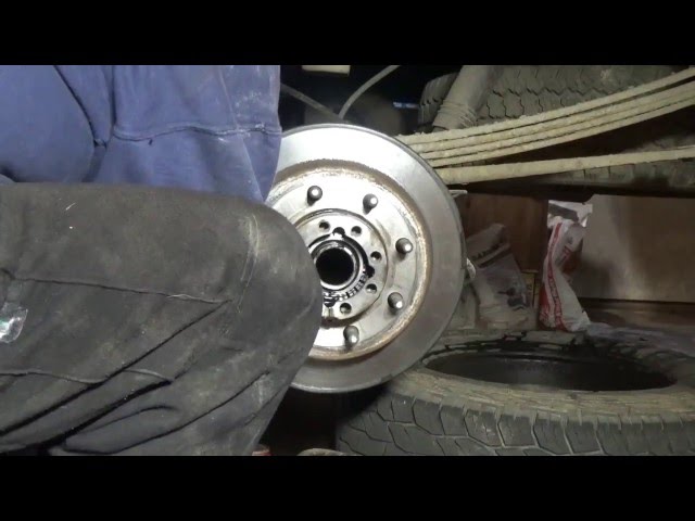 Rear axle seal replacement on a Chevy 2500 HD