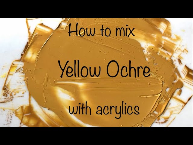 How To Make Yellow Ochre | Acrylics | ASMR | Color Mixing #18