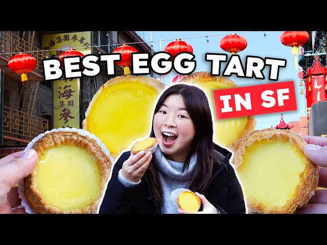 Trying EVERY Egg Tart in San Francisco | ✨Egg Tart Food Tour✨ in SF Chinatown