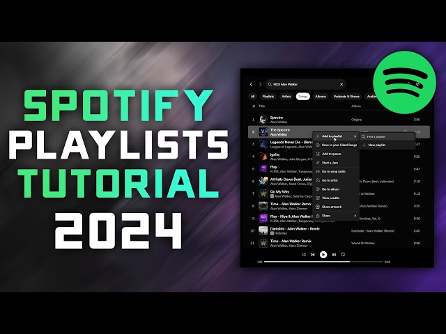 How to Create & Use Spotify Playlists in 2024 - Complete Tutorial / Walkthrough