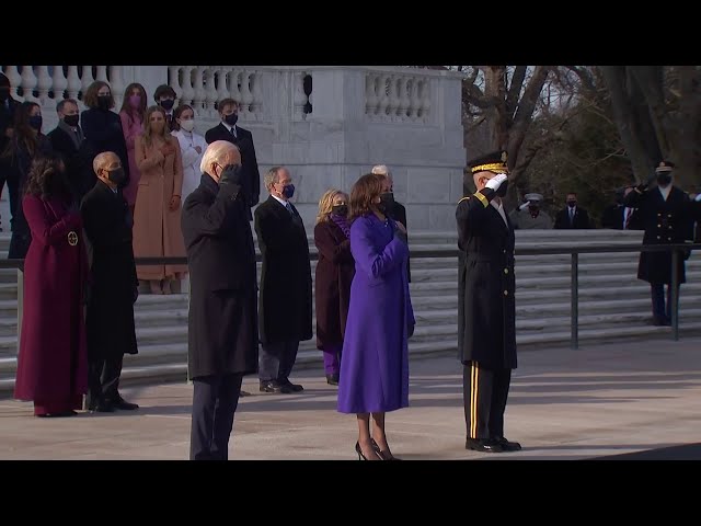 Wreath Laying Ceremony at Arlington Cemetery | Biden-Harris Inauguration 2021