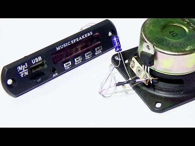 How To Make Simple Audio Amplifier (Using Single Transistor)