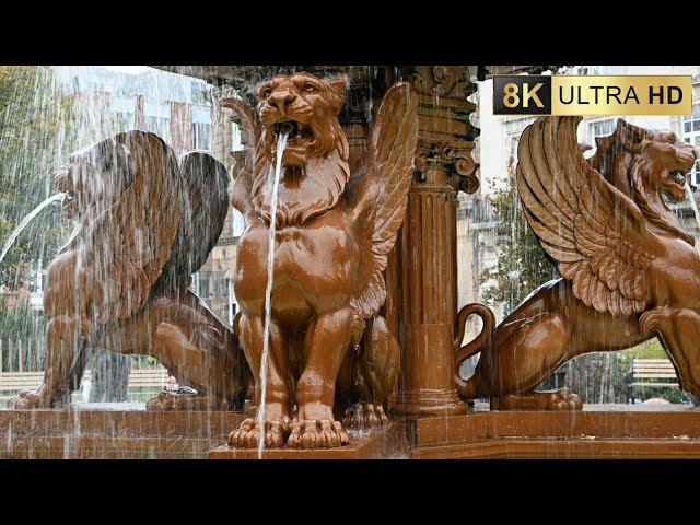 The Jewel of Leicester: Closer Look at the Town Hall Square Fountain 8K60