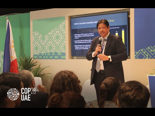 #COP28: Eric Francia launches ACEN's Just Energy Transition roadmap