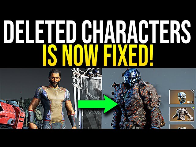 Outriders DELETED CHARACTERS ARE BACK - Inventory Wipe FIXED!