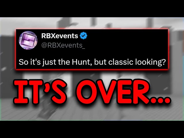 Roblox RUINED The Classic Event...