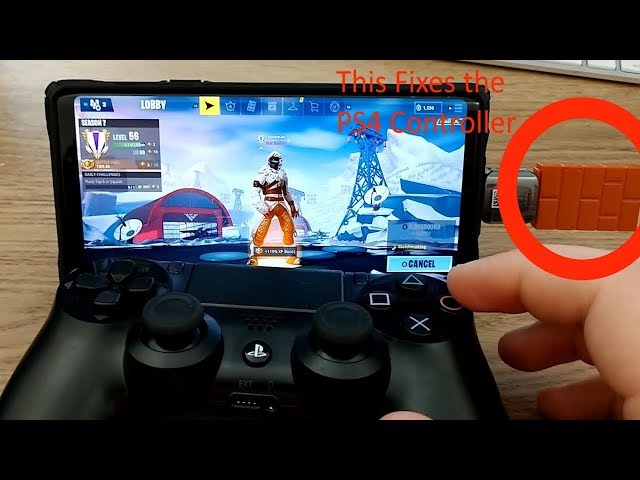 PS4 controller 100% working wireless with Fortnite Mobile