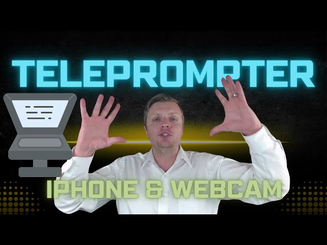 Teleprompter with iPhone and Webcam: DIY Setup & Recording
