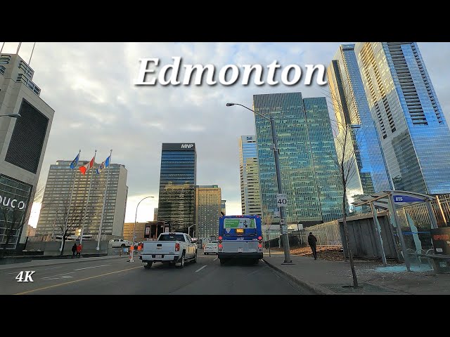Driving - 142 Street Towards Downtown Edmonton, Alberta, Canada November 2023