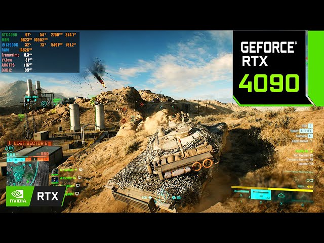 Battlefield 2042 SEASON 4 : RTX 4090 24GB + i9 13900K ( RTX ON / DLSS OFF )