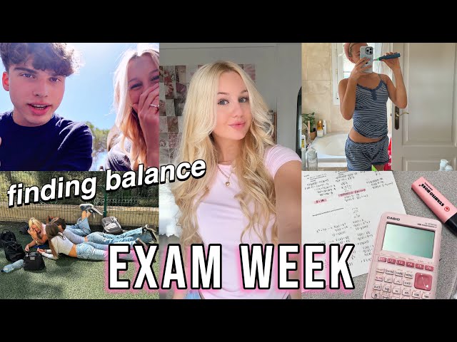 Exam week: productive School Vlog 🎧*stressige Schulwoche | MaVie Noelle