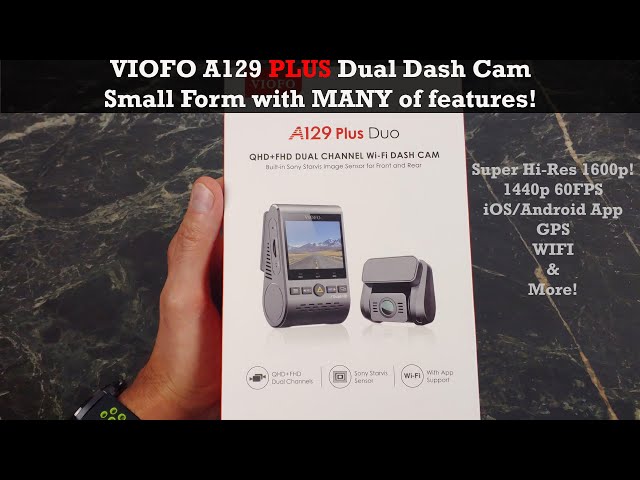 Viofo A129 Plus Duo QHD 2K Dash Cam : Many high-tech features!