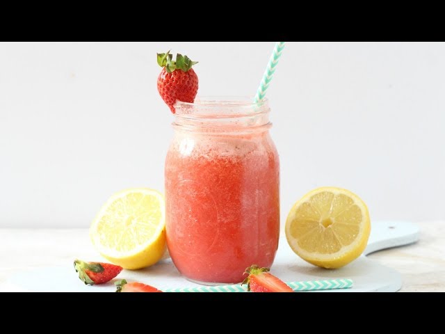 Healthy Strawberry Lemonade | Summer Drink