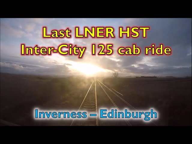 Cab ride: last LNER InterCity 125 HST - to Edinburgh via Drumocter Pass (Timelapse Dec 2019)