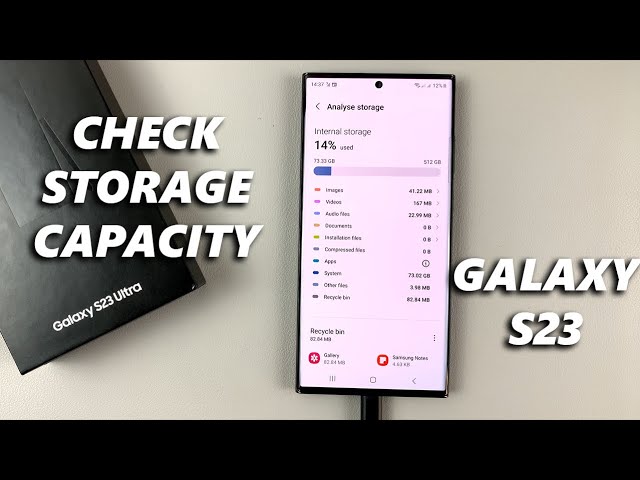 How To Check Storage Space On Samsung Galaxy S23 / S23+ / S23 Ultra (2 Methods)