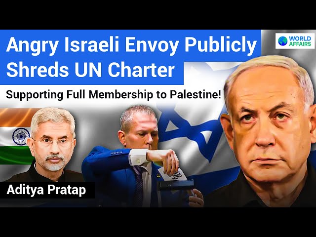 Shocking! Israeli Envoy Shreds UN Charter Publicly AT UNGA | World Affairs