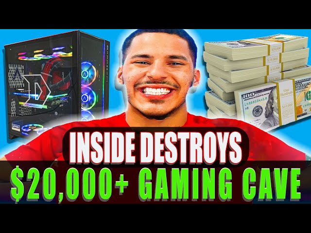 Inside of Destroy's $20,000+ Gaming Cave! | Gaming Room Tour | Destroy Warzone Vlogs