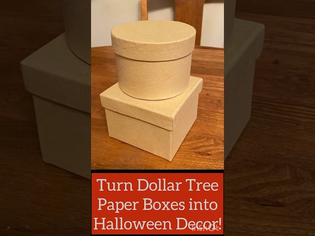 DIY Vintage Halloween Board Games from Dollar Tree Cardboard Boxes #shorts