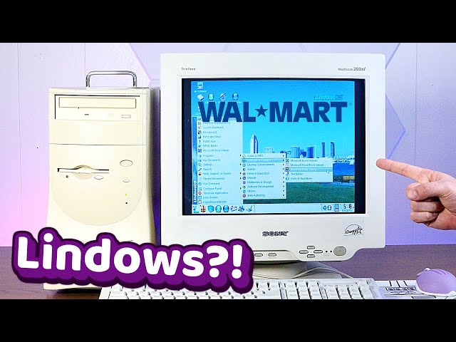 Lindows, the weird Walmart Linux from 2002!