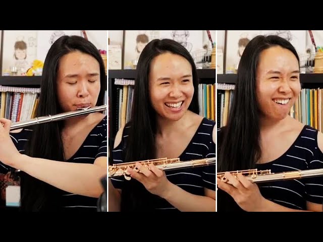 How to sound creepy on an $84K platinum flute. [Flute Center]