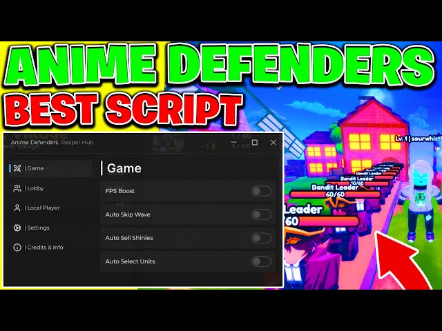 Anime Defenders Script GUI / HACK & SCRIPT | ROLLBACK & DUPE SCRIPT AUTOFARM INF GEMS MACRO