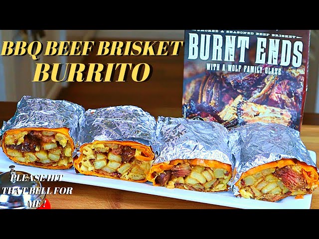 BACON BEEF BRISKET BURRITO WRAP | HOW TO MAKE BBQ BEEF BRISKET BURRITO AT HOME RECIPE