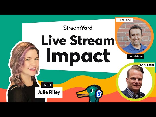 Live Stream Impact: Using StreamYard Together with Amazon Live