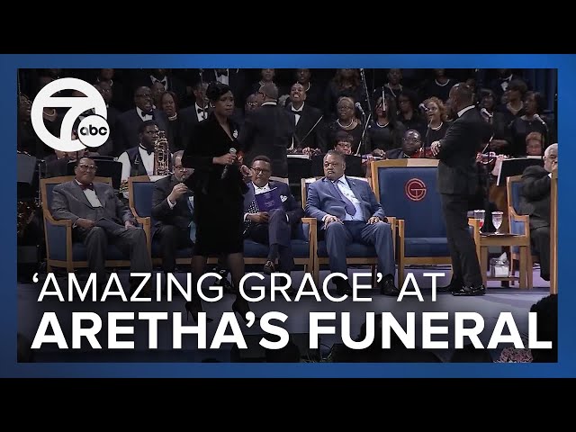 Jennifer Hudson performs 'Amazing Grace' at Aretha Franklin's funeral
