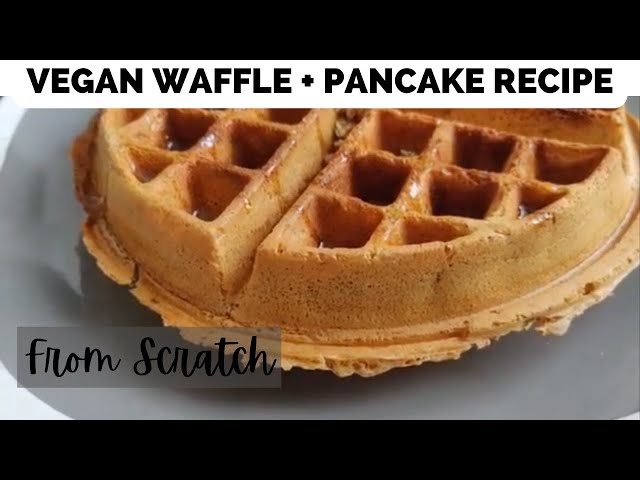 Vegan Waffle Recipe | Quick + Simple Healthy Breakfast | Ready In 10 minutes | Plant Based Breakfast
