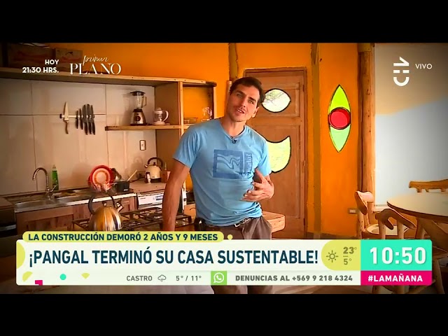 Pangal Andrade terminó de construir su casa sustentable - La Mañana