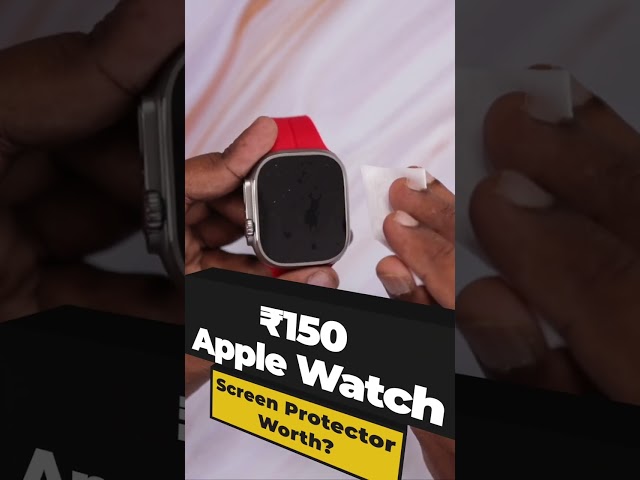 Apple Watch Ultra Tempered Glass ₹150 🔥 Worth?