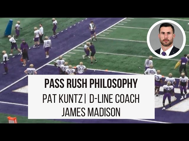 Pass Rush Philosophy with Pat Kuntz (James Madison Defensive Line Coach)
