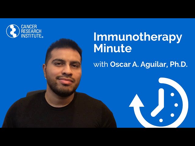 Immunotherapy Minute: Natural Killer Cells with CRI Fellow Dr. Oscar A. Aguilar