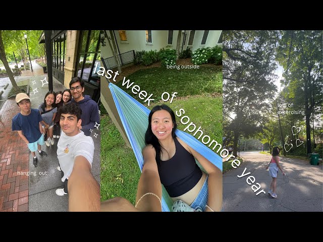 my last week of sophomore year at emory | pickleball, lunches, volleyball, movie nights, birthday