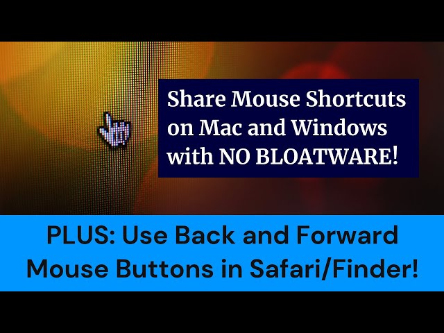 Use One Mouse with Same Shortcuts Between Mac and Windows with no Bloatware!
