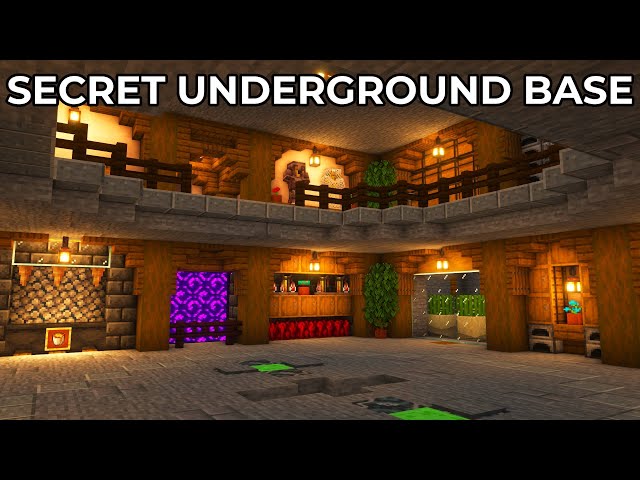 Minecraft: ULTIMATE Secret Underground 2-Tier Base [Tutorial]