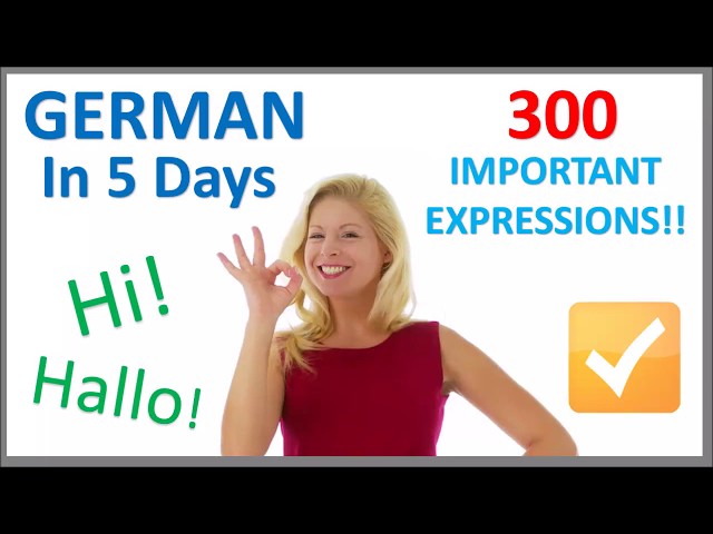 Learn German in 5 Days - Conversation for Beginners
