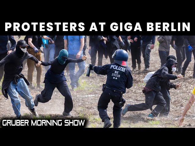Protesters Strike Giga Berlin, Biden 100% Chinese EV Tariff, Interesting Lucid Facts - GMS #158