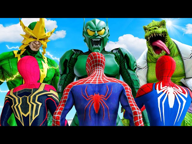 Super Epic Battle | All Spider-Man vs Sinister Six - Green Goblin, Doc Ock, Electro, Vulture, Kraven