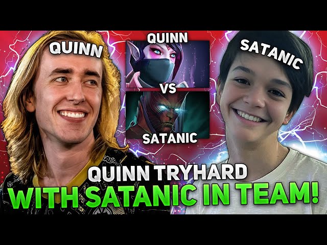 QUINN TRYHARD with SATANIC in TEAM! 12,100 MMR GAME QUINN on TEMLAR ASSASSIN