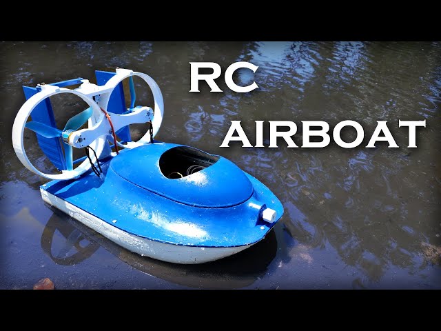 RC Airboat with a Water Cannon