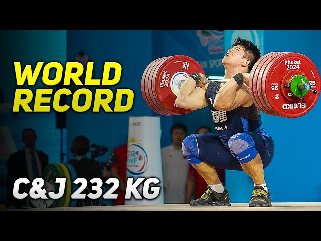 🔥Liu Huanhua | C&J 232 - World Record at 2024 IWF World Cup