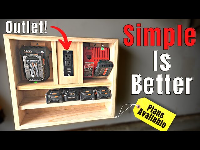 Amazing Battery Charging Station || Built In Outlet