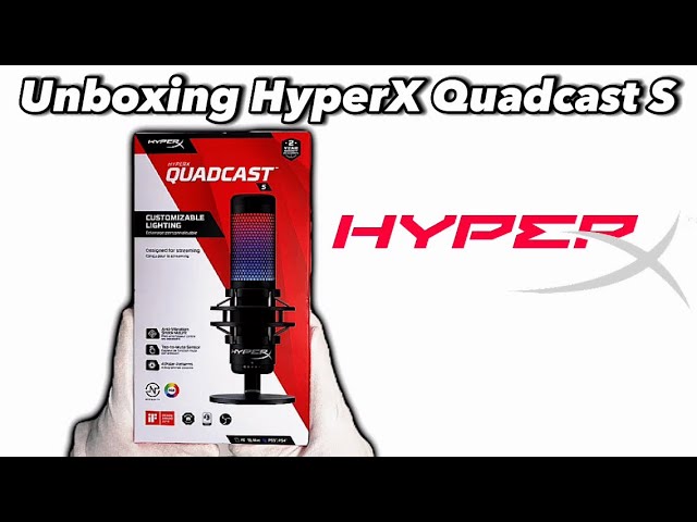"Unboxing the HyperX Quadcast S: Superior Sound & Sleek Design!"